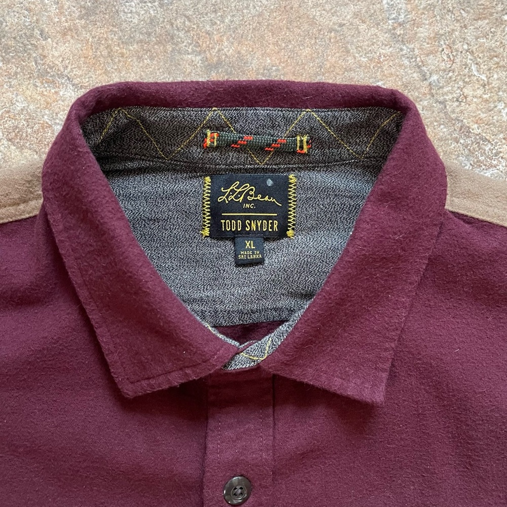 Todd Snyder x L.L. Bean Cocktail Pattern Chamois Shirt - Picture 3 of 7